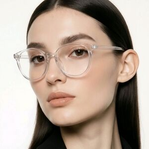🆕👓 CLEAR ACRYLIC ANTI-BLUE LIGHT GLASSES👓